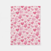 Couverture Polaire L'amour rose (Devant)