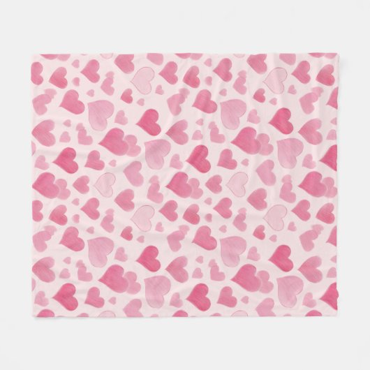 Couverture Polaire L'amour rose (Devant (Horizontal))
