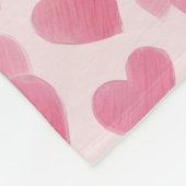 Couverture Polaire L'amour rose (Coin)