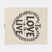 Couverture Polaire L'amour, Vivre pleinement - L'amour, c'est vivre (Devant (Horizontal))