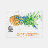 Couverture Polaire L'ananas contemporain ajoutent l'année et (Devant (Horizontal))