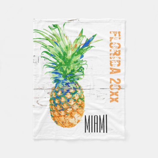 Couverture Polaire L'ananas contemporain ajoutent l'année et (Devant)