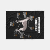 Couverture Polaire l'anatomie d'un chien blanc un cadeau d'amoureux d (Devant (Horizontal))