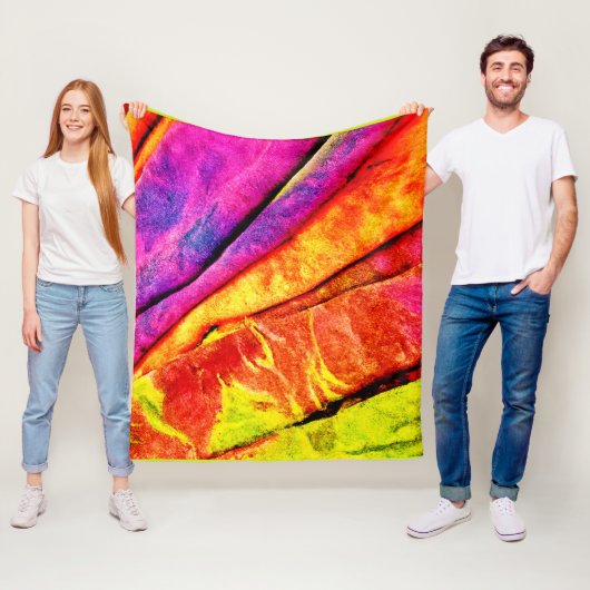 Couverture Polaire Lancer l'oreiller (En situation)