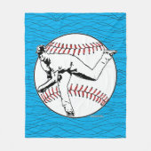 Couverture Polaire Lanceur de baseball (Devant)