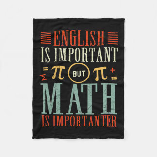 Couverture Polaire L'Anglais Est Important Mais Les Maths Sont Import