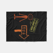 Couverture Polaire Langue Asl American Hand Talking Awareness Enseign (Devant (Horizontal))