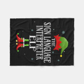 Couverture Polaire Langue des signes Interprète Elf Matching Family G (Devant (Horizontal))