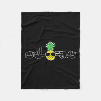 Couverture Polaire Langue des signes Vêtements Plage Sourde Signalisa
