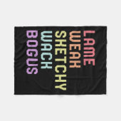 Couverture Polaire Langue Lame Faible Asl Slang Tee Sensibilisation S (Devant (Horizontal))