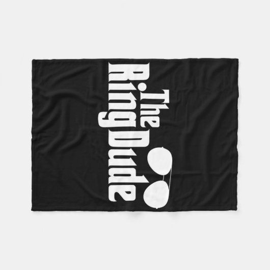 Couverture Polaire L'anneau Dude Bowtie Bearer Mariage Groom Bes (Devant (Horizontal))