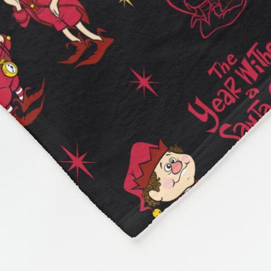 Couverture Polaire L'ANNÉE SANS SANTA CLAUS™ | Motif Elf (Coin)