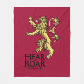 Couverture Polaire Lannister Sigil - Entendez-Moi Roar (Devant)