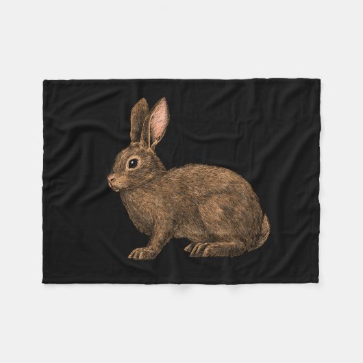 Couverture Polaire Lapin 2 (Devant (Horizontal))