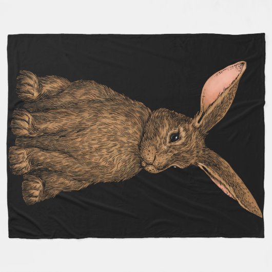 Couverture Polaire Lapin 3 (Devant (Horizontal))