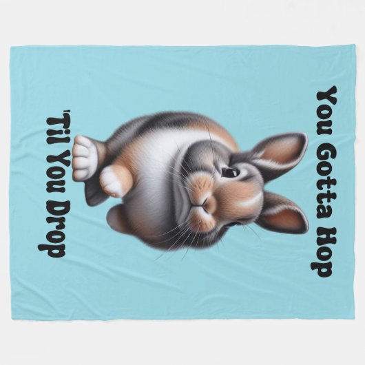 Couverture Polaire Lapin à couper mignon (Devant (Horizontal))