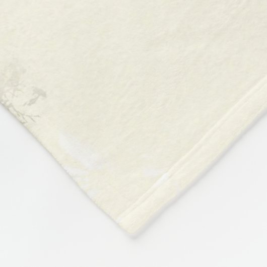 Couverture Polaire Lapin avec Fleurs (Coin)