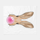 Couverture Polaire Lapin avec gomme à mâcher (Devant (Horizontal))
