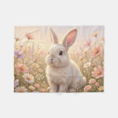 Couverture Polaire Lapin Blanc (Devant (Horizontal))