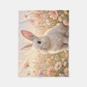 Couverture Polaire Lapin Blanc (Devant)