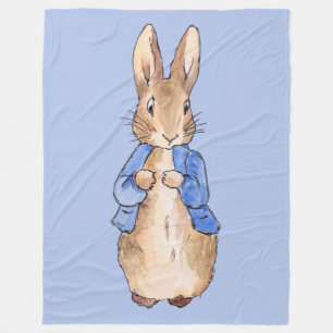 Couverture Polaire Lapin classique en veste bleue