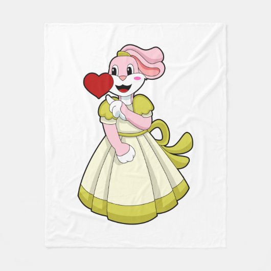 Couverture Polaire Lapin comme Mariée avec robe Mariage.PNG (Devant)