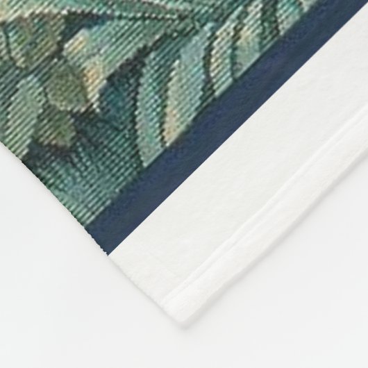 Couverture Polaire Lapin Dans La Forêt - William Morris (Coin)