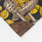 Couverture Polaire Lapin d'automne en noir (Coin)
