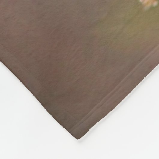 Couverture Polaire Lapin de bébé dans l'herbe (Coin)