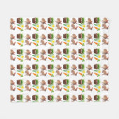 Couverture Polaire Lapin de Pâques Classique Fêtes de Noël (Devant (Horizontal))