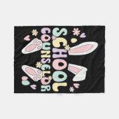 Couverture Polaire Lapin de Pâques Conseiller d'orientation Scolarité (Devant (Horizontal))