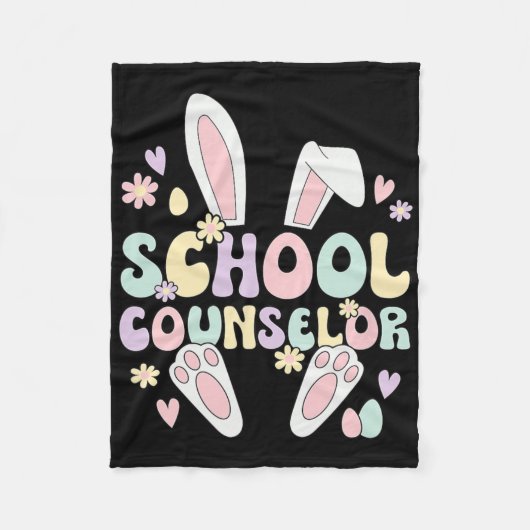 Couverture Polaire Lapin de Pâques Conseiller d'orientation Scolarité (Devant)