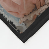 Couverture Polaire Lapin de Pâques Heureux Fleur Graphisme Fille (Coin)