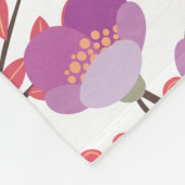 Couverture Polaire Lapin de Pâques Purple Floral (Coin)
