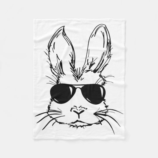 Couverture Polaire Lapin de Pâques Sungles  (Devant)