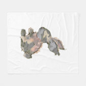 Couverture Polaire Lapin Drôle Crochet Patchwork Camo Lapin Heureux E (Devant (Horizontal))