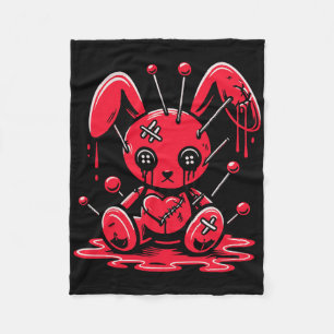 Couverture Polaire Lapin En Plan Pastel Goth Anime Kawaii Obtenu