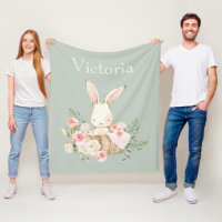 Lapin lapin mignon Personnalisé Vert moderne