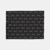 Couverture Polaire Lapin mignon avec Soul arc-en-ciel Chakra (Devant (Horizontal))