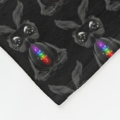 Couverture Polaire Lapin mignon avec Soul arc-en-ciel Chakra (Coin)