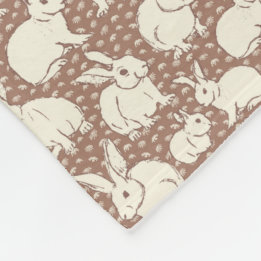 Couverture Polaire Lapin Moulin Moulin Bonanza - Mocha Mousse.