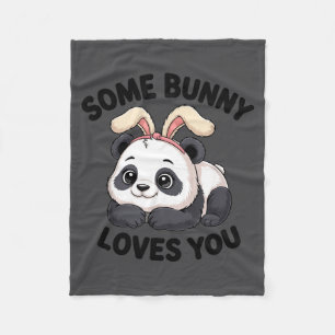 Couverture Polaire Lapin Panda Mignon Certains Lapin T'aime