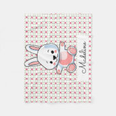 Couverture Polaire Lapin personnalisé (Devant)