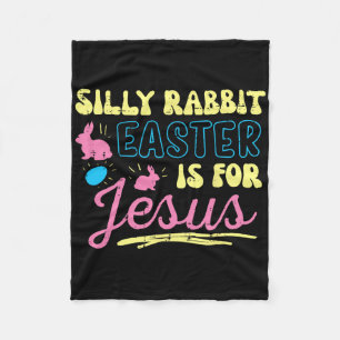 Couverture Polaire Lapin Silly Pâques pour Jésus Filles Religieuses E