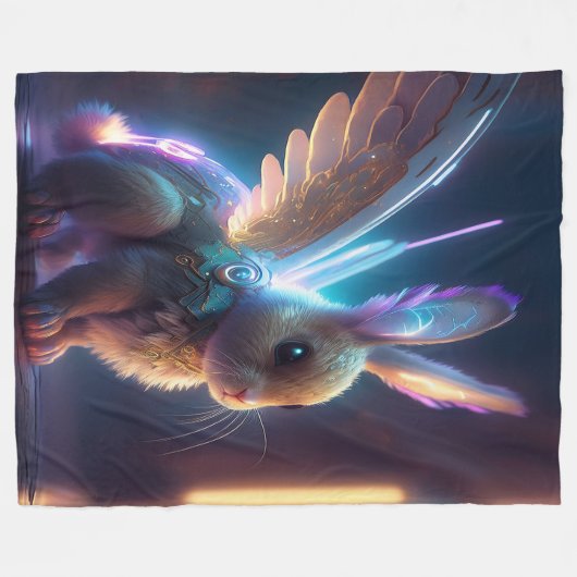 Couverture Polaire Lapin spatial (Devant (Horizontal))