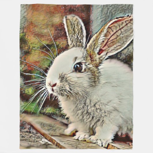 Couverture Polaire lapin toony (Devant)