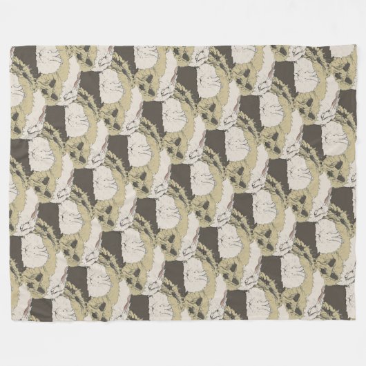 Couverture Polaire Lapins angoras (Devant (Horizontal))