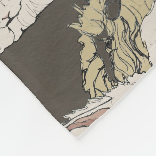 Couverture Polaire Lapins angoras (Coin)