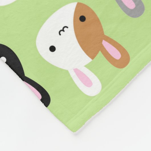 Couverture Polaire Lapins de Kawaii Bunny (Coin)