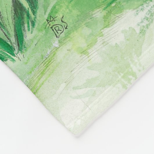 Couverture Polaire Lapins de Pâques mignons (Coin)